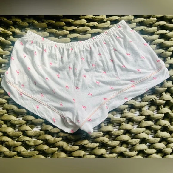 Eberjey White and Pink Flamingo Pajama Set - Picture 6 of 7